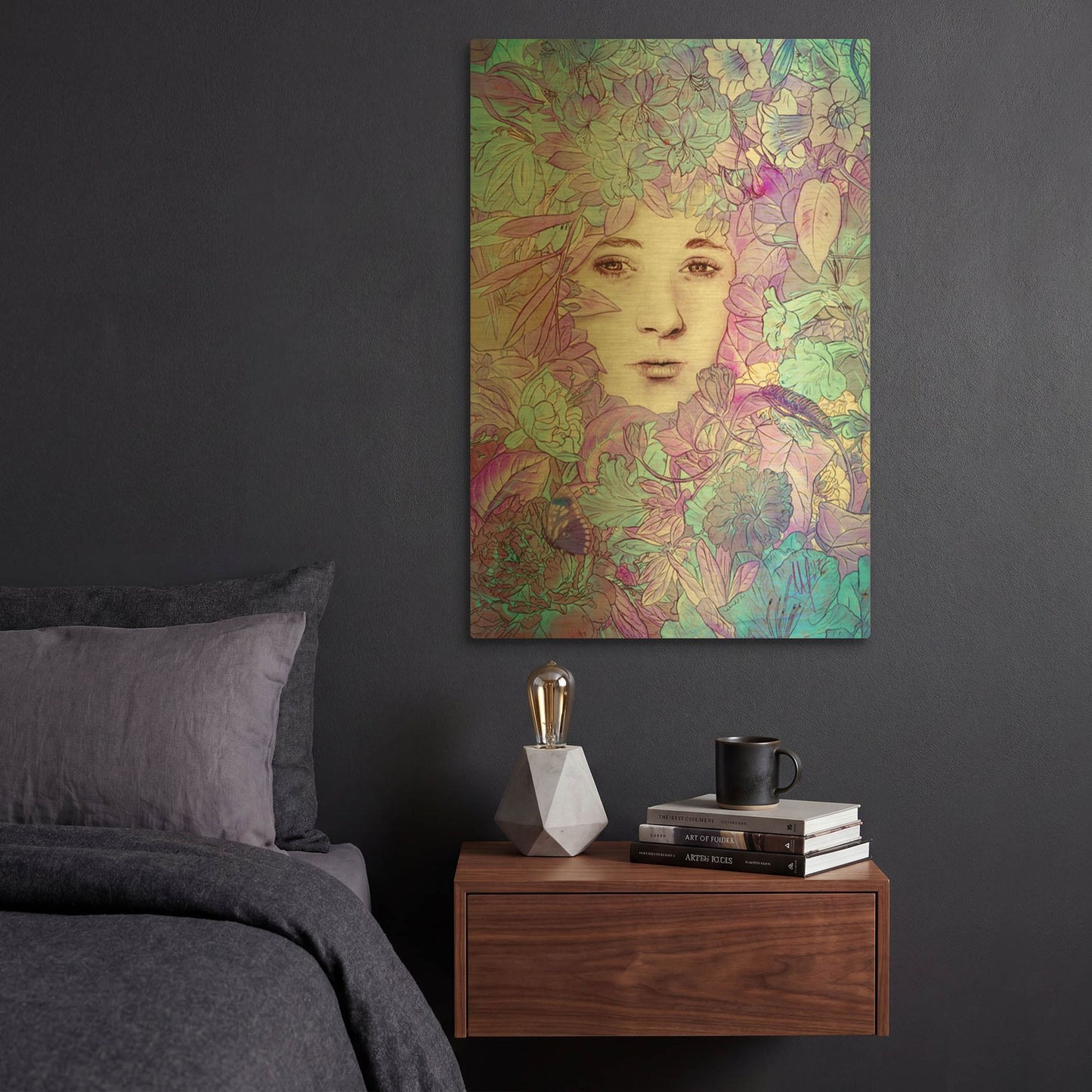 'Cocoon' By Mario Sanchez Nevado Gold Metal Wall Art