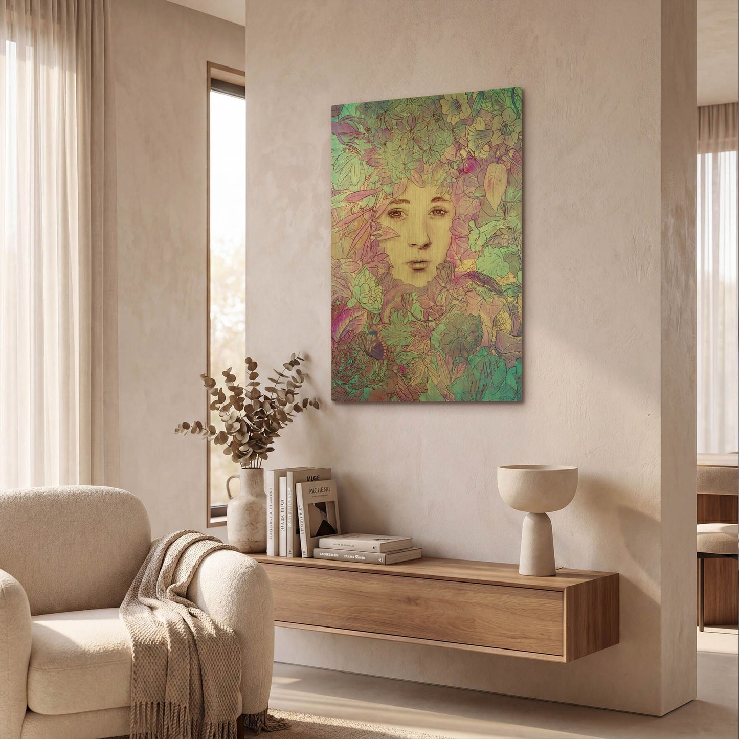 'Cocoon' By Mario Sanchez Nevado Gold Metal Wall Art