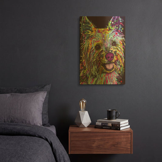 'Yorkie 1' By Dean Russo Gold Metal Wall Art