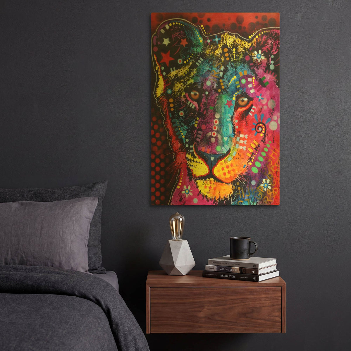 'Young Lion' By Dean Russo Gold Metal Wall Art