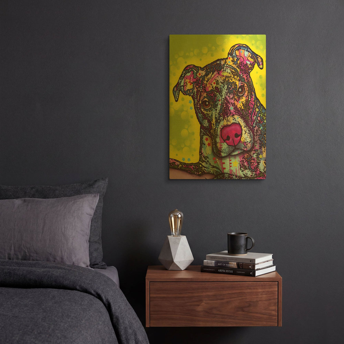 'Brindle' By Dean Russo Gold Metal Wall Art