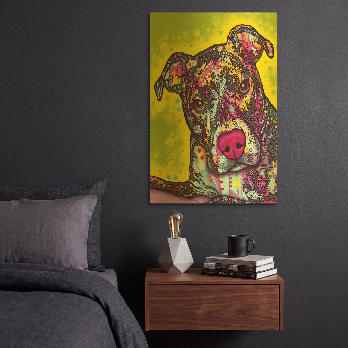 'Brindle' By Dean Russo Gold Metal Wall Art