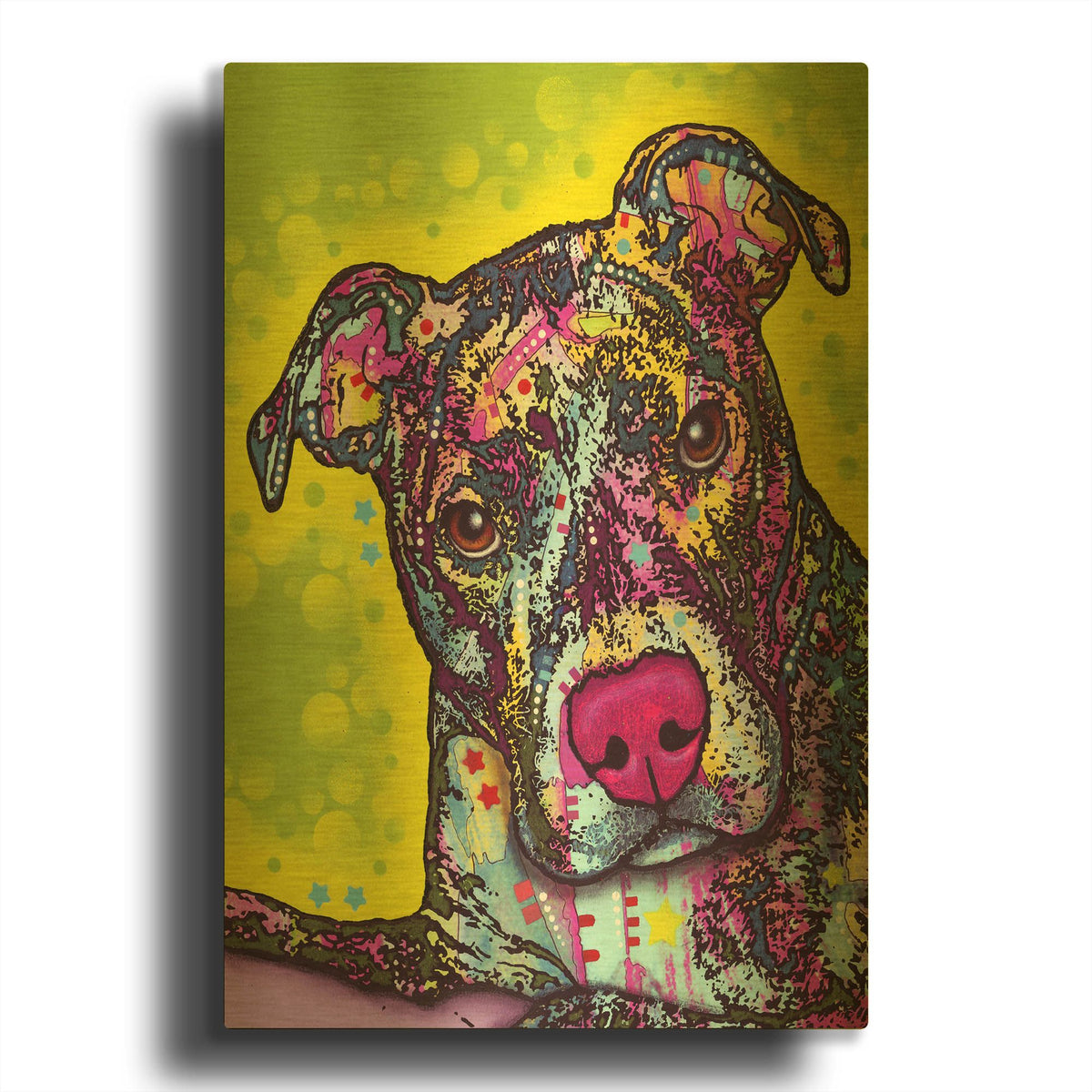 'Brindle' By Dean Russo Gold Metal Wall Art