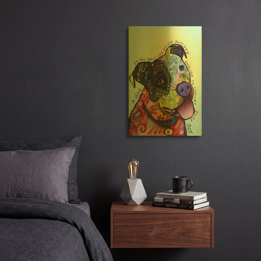 'Pure Joy' By Dean Russo Gold Metal Wall Art
