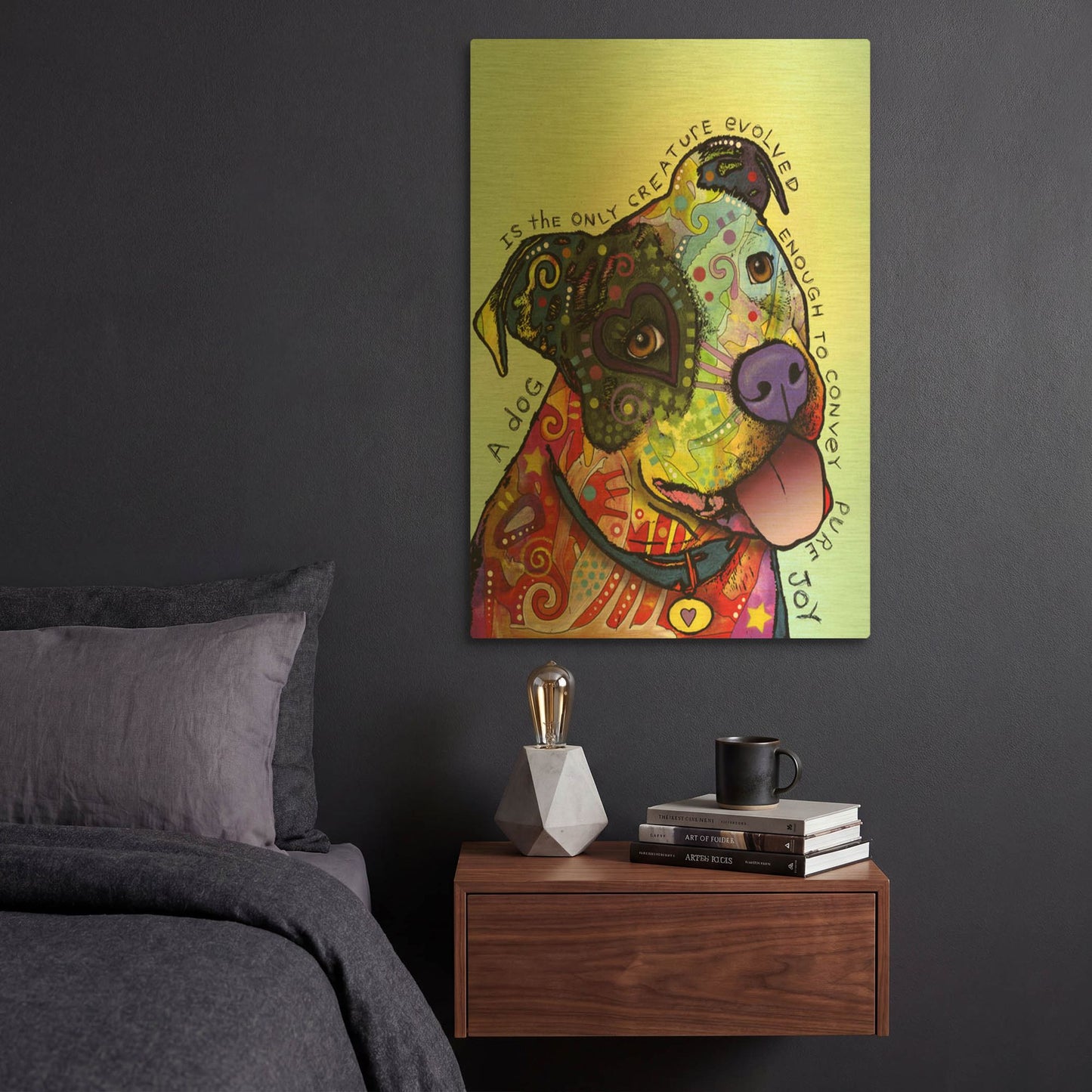 'Pure Joy' By Dean Russo Gold Metal Wall Art