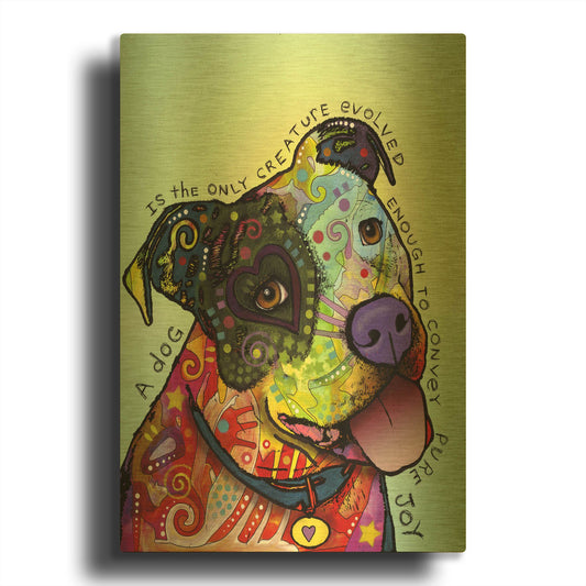 'Pure Joy' By Dean Russo Gold Metal Wall Art