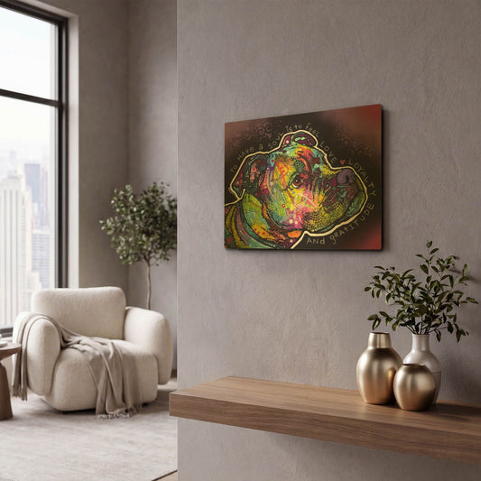 'Soul' By Dean Russo Gold Metal Wall Art