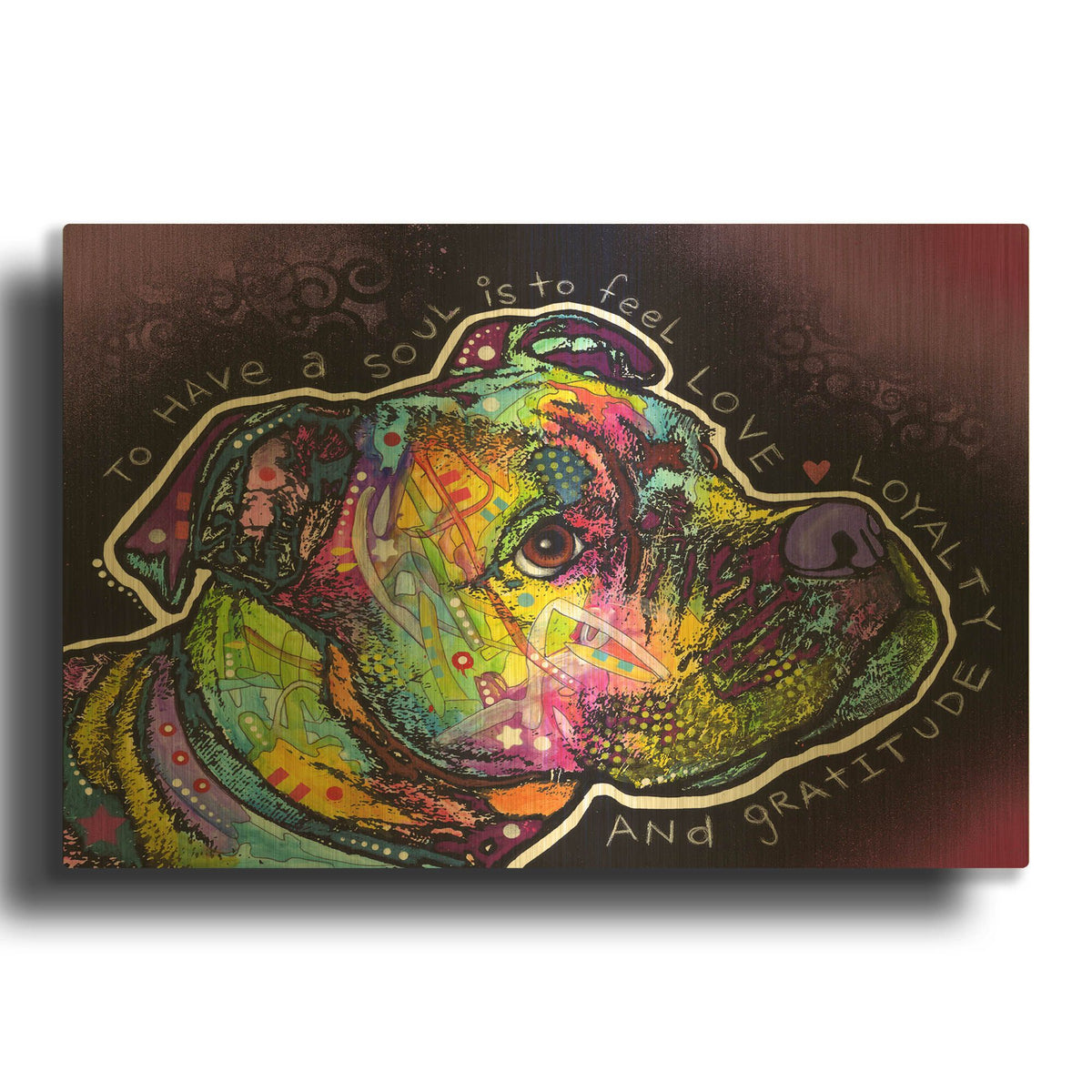 'Soul' By Dean Russo Gold Metal Wall Art
