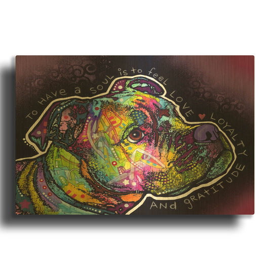 'Soul' By Dean Russo Gold Metal Wall Art