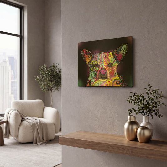 'Cheemix' By Dean Russo Gold Metal Wall Art