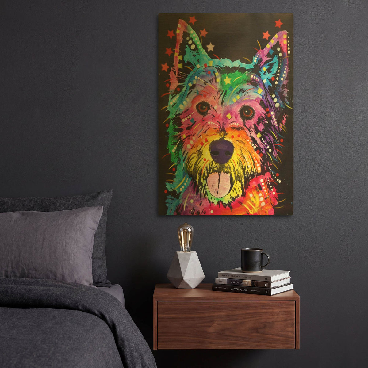 'Westie' By Dean Russo Gold Metal Wall Art