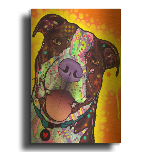 'Daisy Pit' By Dean Russo Gold Metal Wall Art