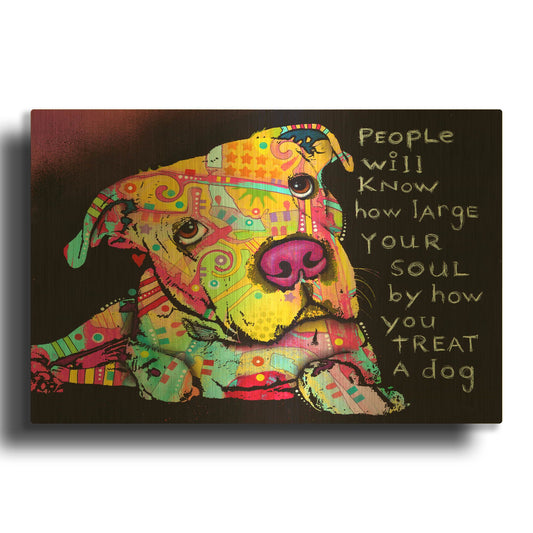 'Firu' By Dean Russo Gold Metal Wall Art