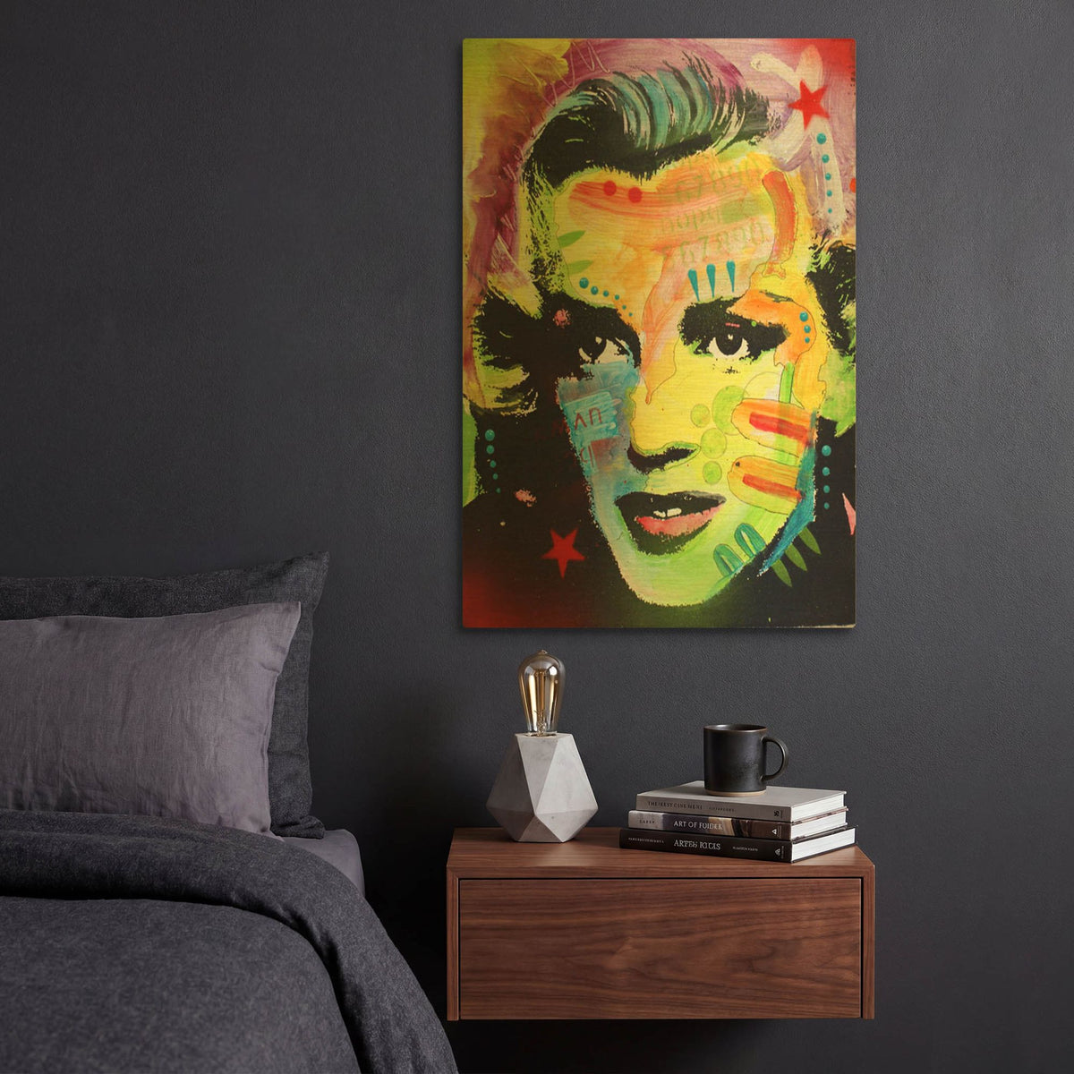 'Marilyn Monroe I' By Dean Russo Gold Metal Wall Art