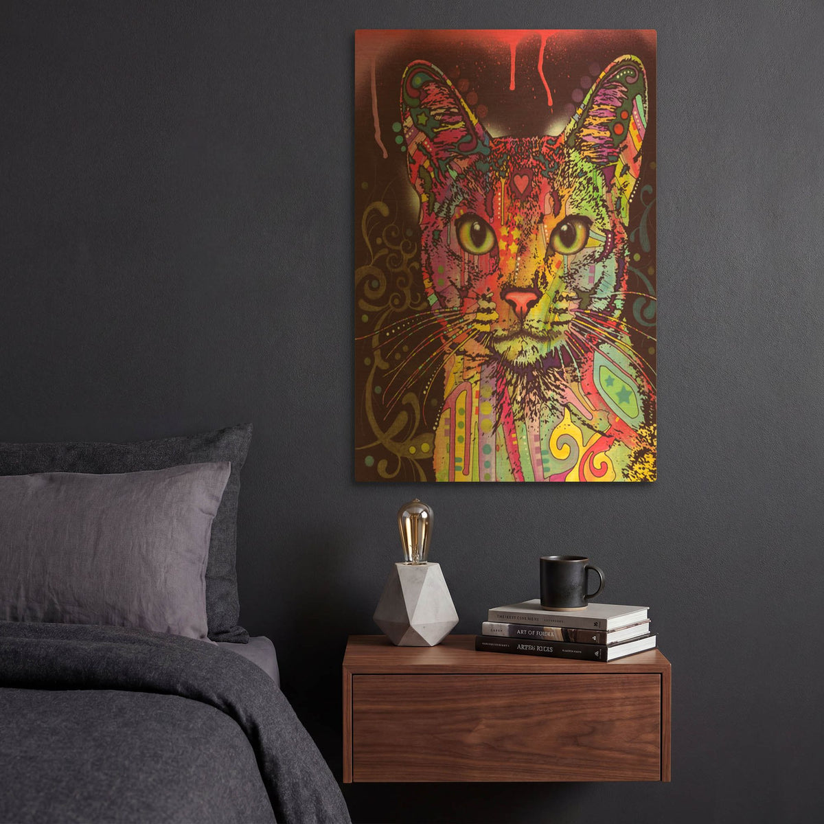 'Abyssinian' By Dean Russo Gold Metal Wall Art