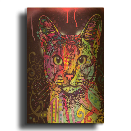 'Abyssinian' By Dean Russo Gold Metal Wall Art