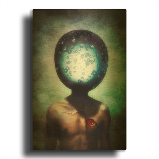 'Feel' By Mario Sanchez Nevado Gold Metal Wall Art