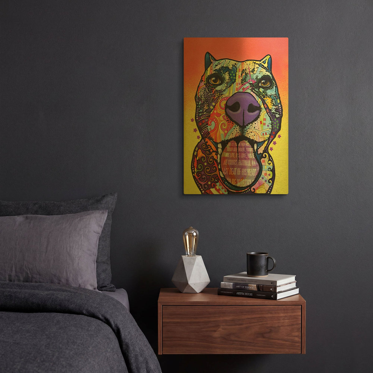 'Bark Don' By Dean Russo Gold Metal Wall Art