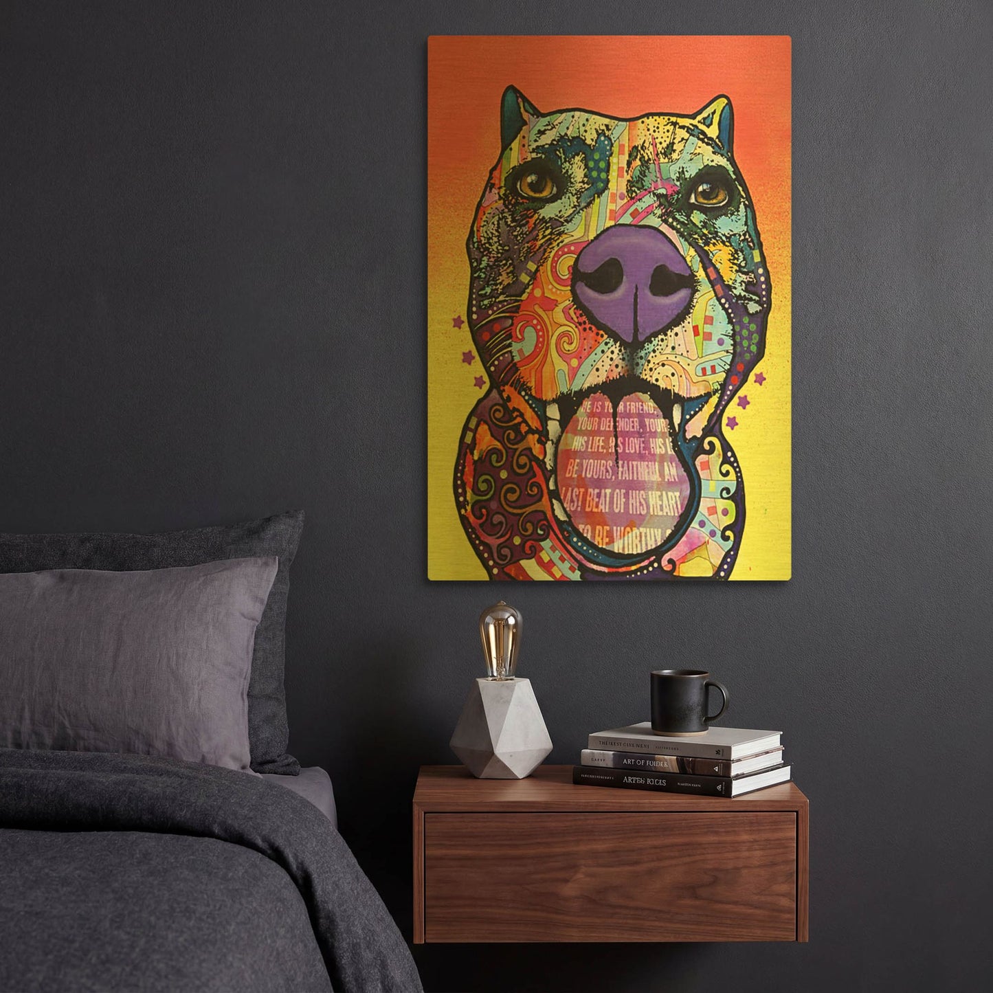 'Bark Don' By Dean Russo Gold Metal Wall Art