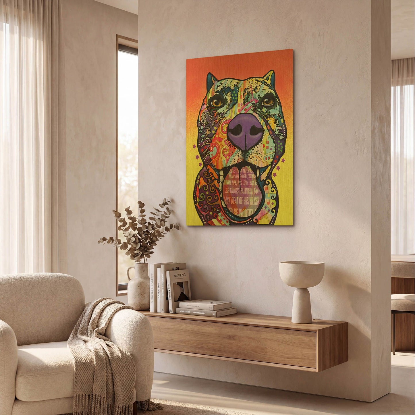 'Bark Don' By Dean Russo Gold Metal Wall Art