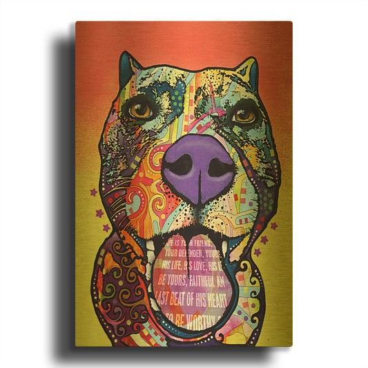 'Bark Don' By Dean Russo Gold Metal Wall Art