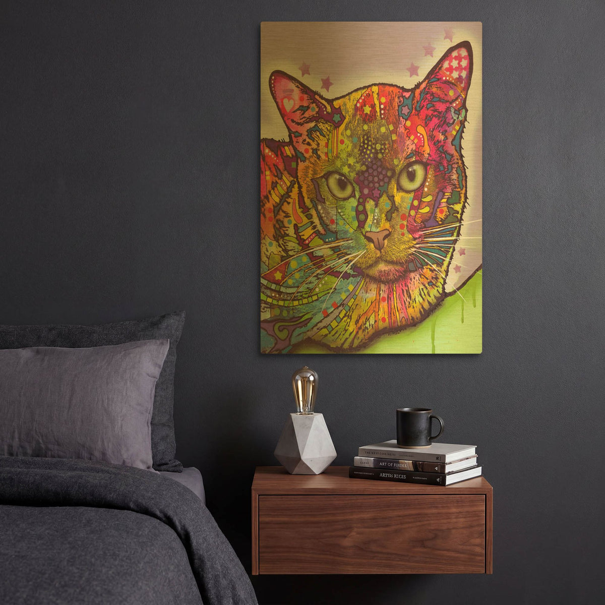 'Burmese' By Dean Russo Gold Metal Wall Art
