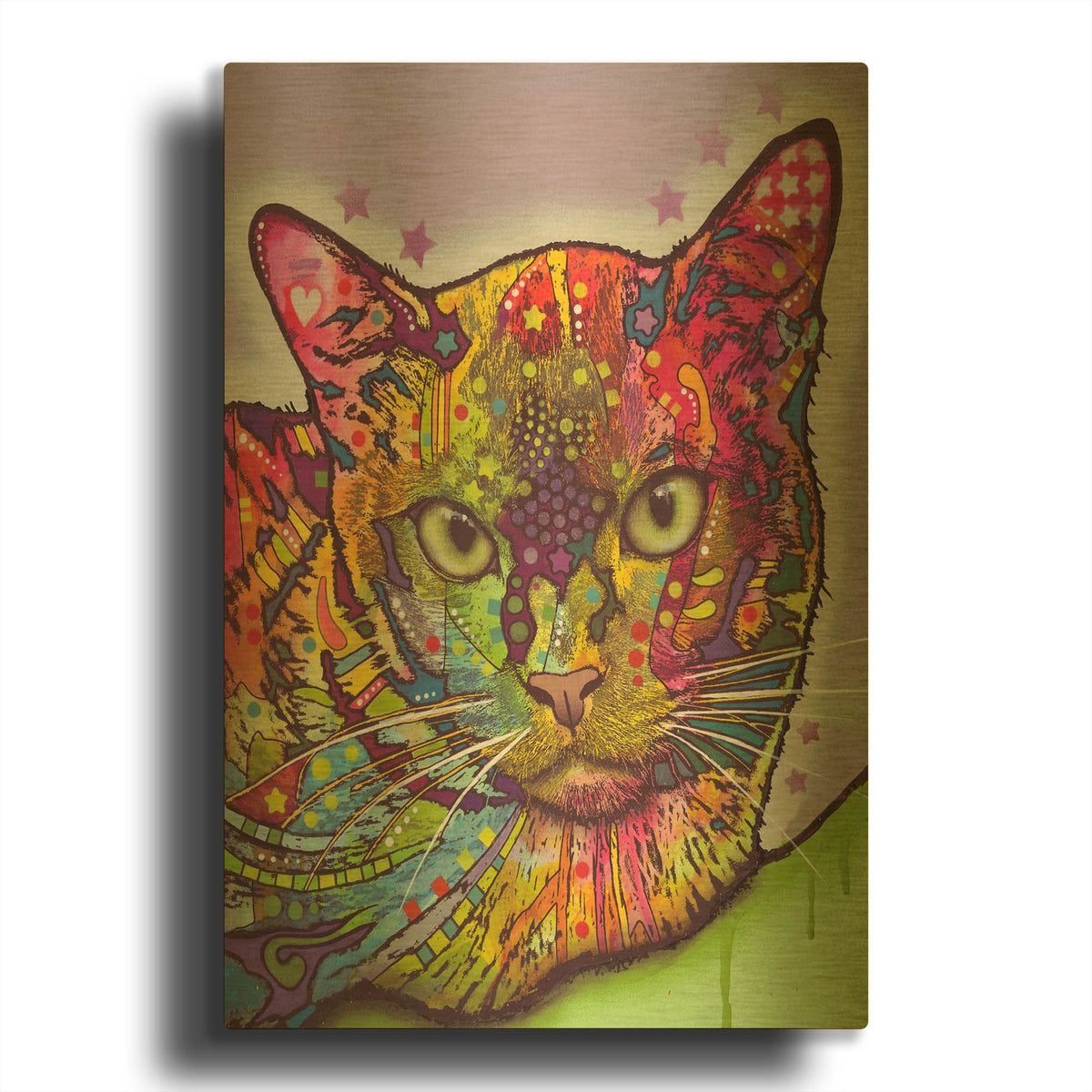 'Burmese' By Dean Russo Gold Metal Wall Art