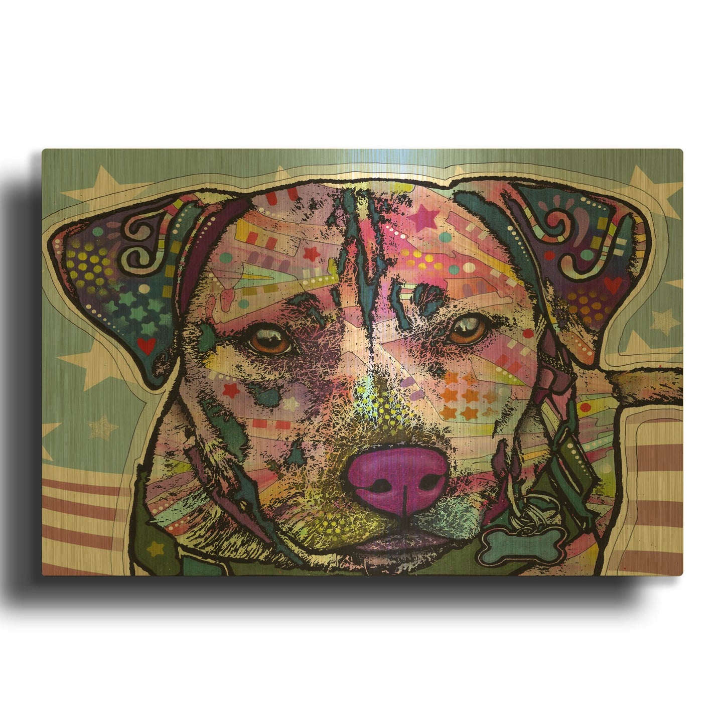 'Dakota 1' By Dean Russo Gold Metal Wall Art