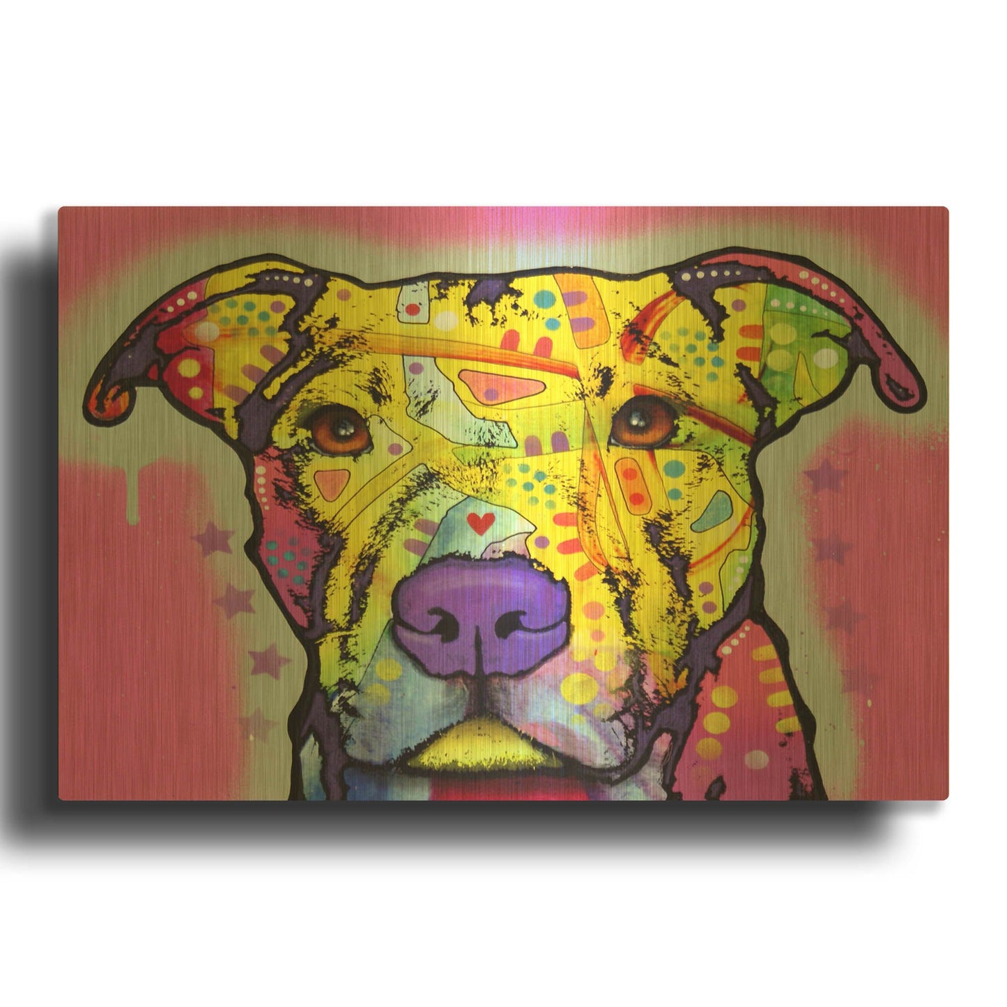 'Focused Pit' By Dean Russo Gold Metal Wall Art