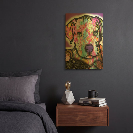 'Baby Pit' By Dean Russo Gold Metal Wall Art