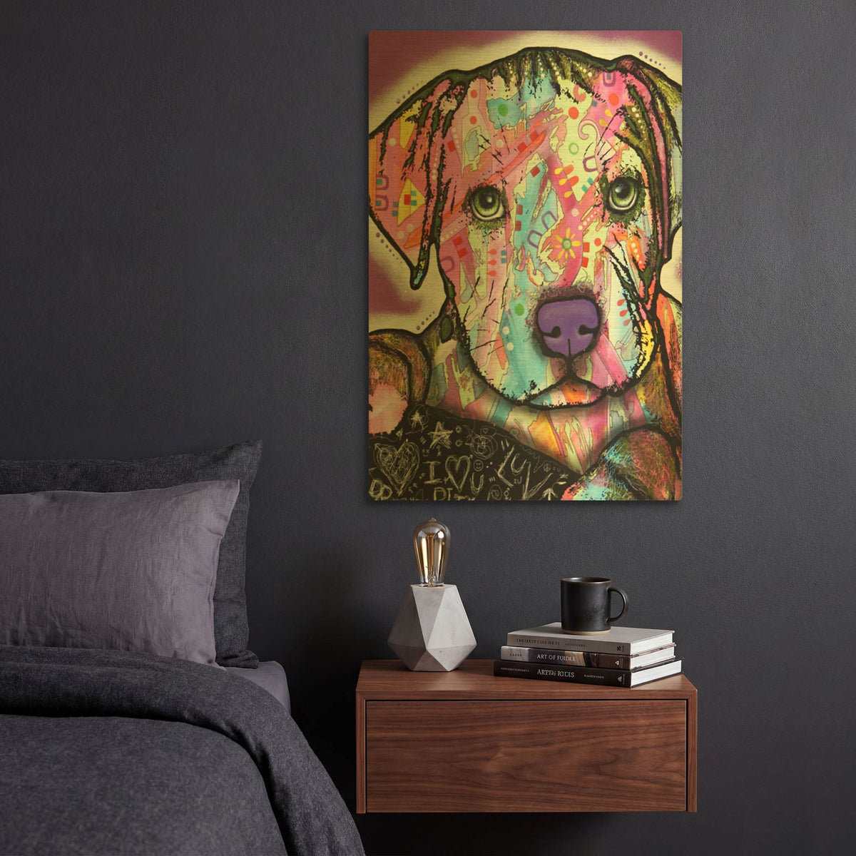 'Baby Pit' By Dean Russo Gold Metal Wall Art