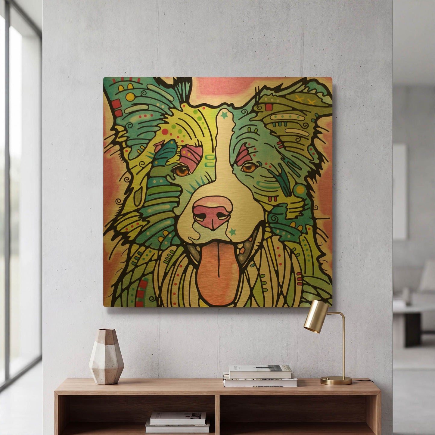 'Colly' By Dean Russo Gold Metal Wall Art