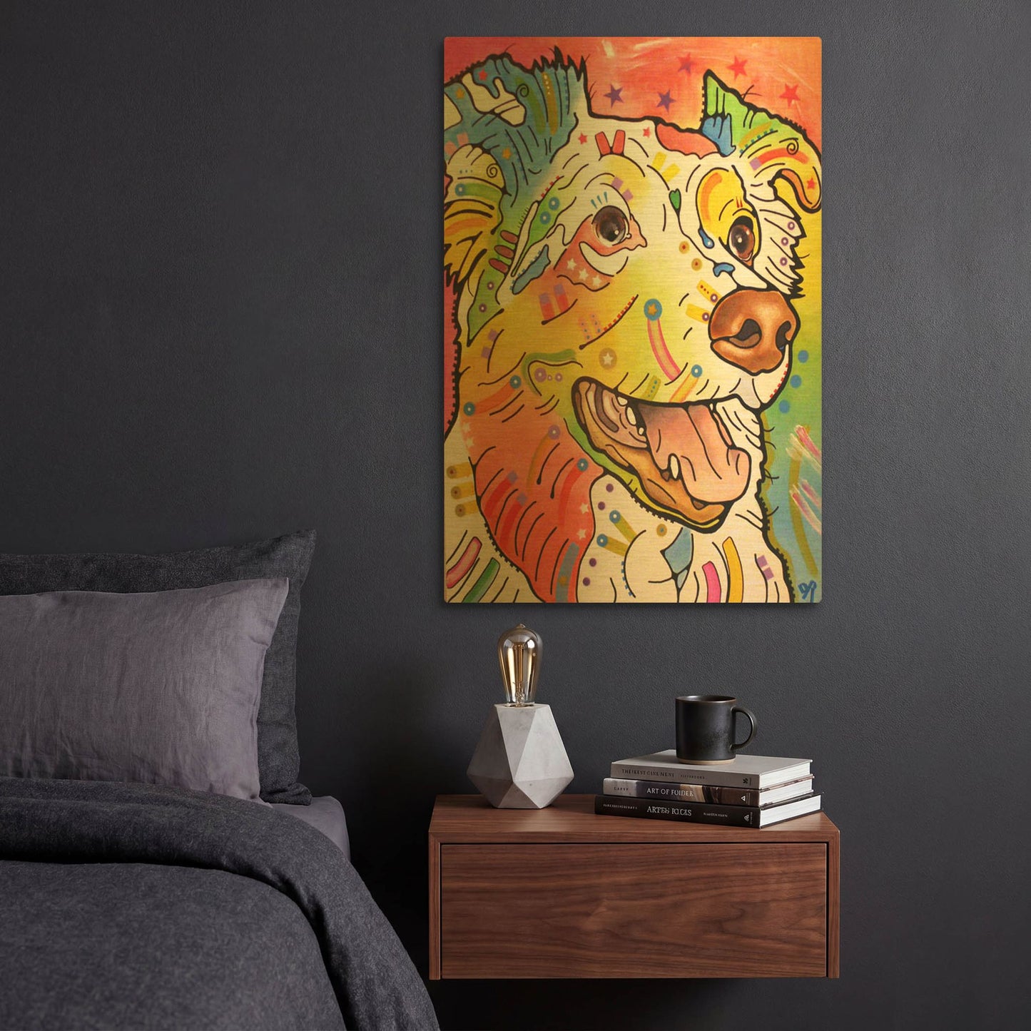 'Dakota 2' By Dean Russo Gold Metal Wall Art