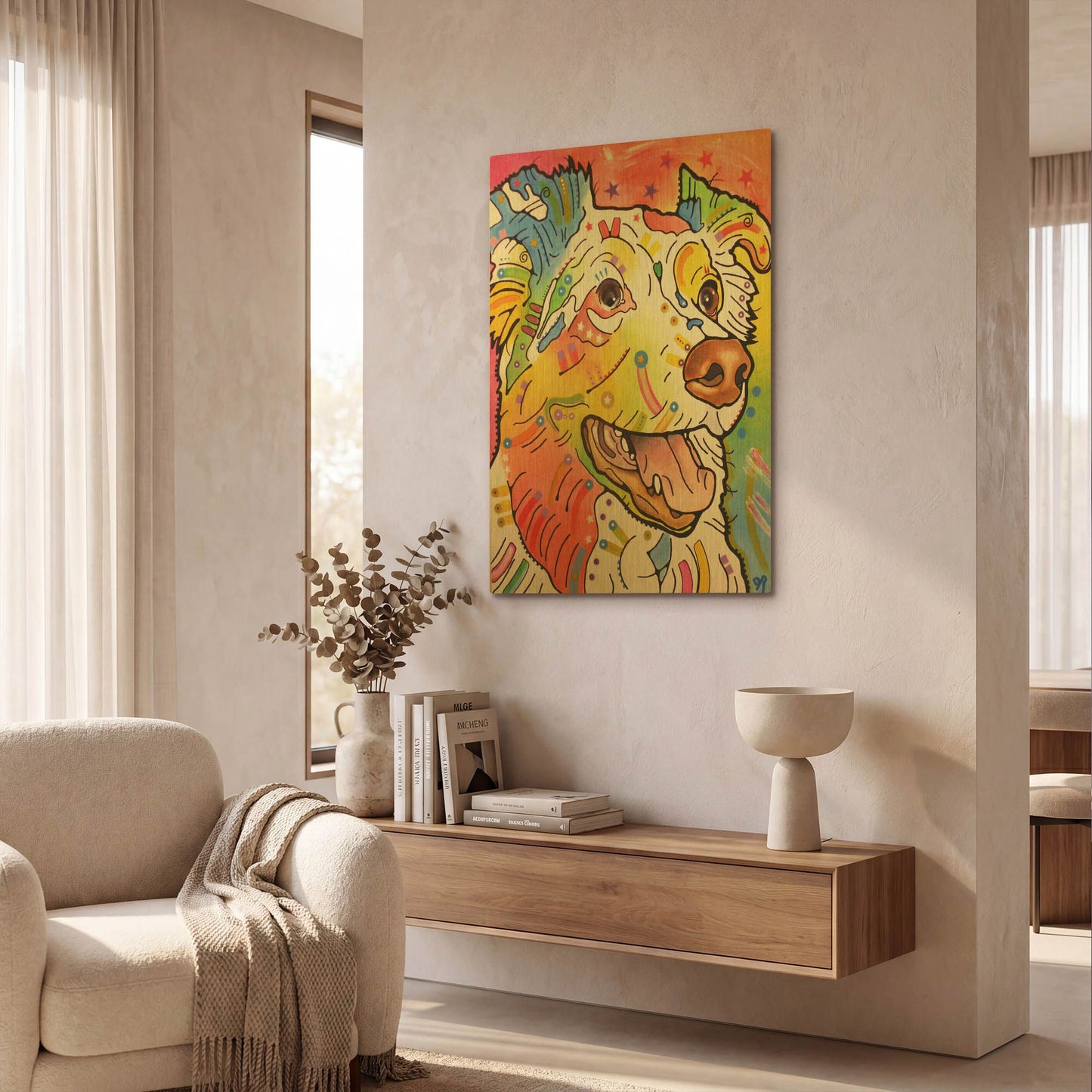 'Dakota 2' By Dean Russo Gold Metal Wall Art