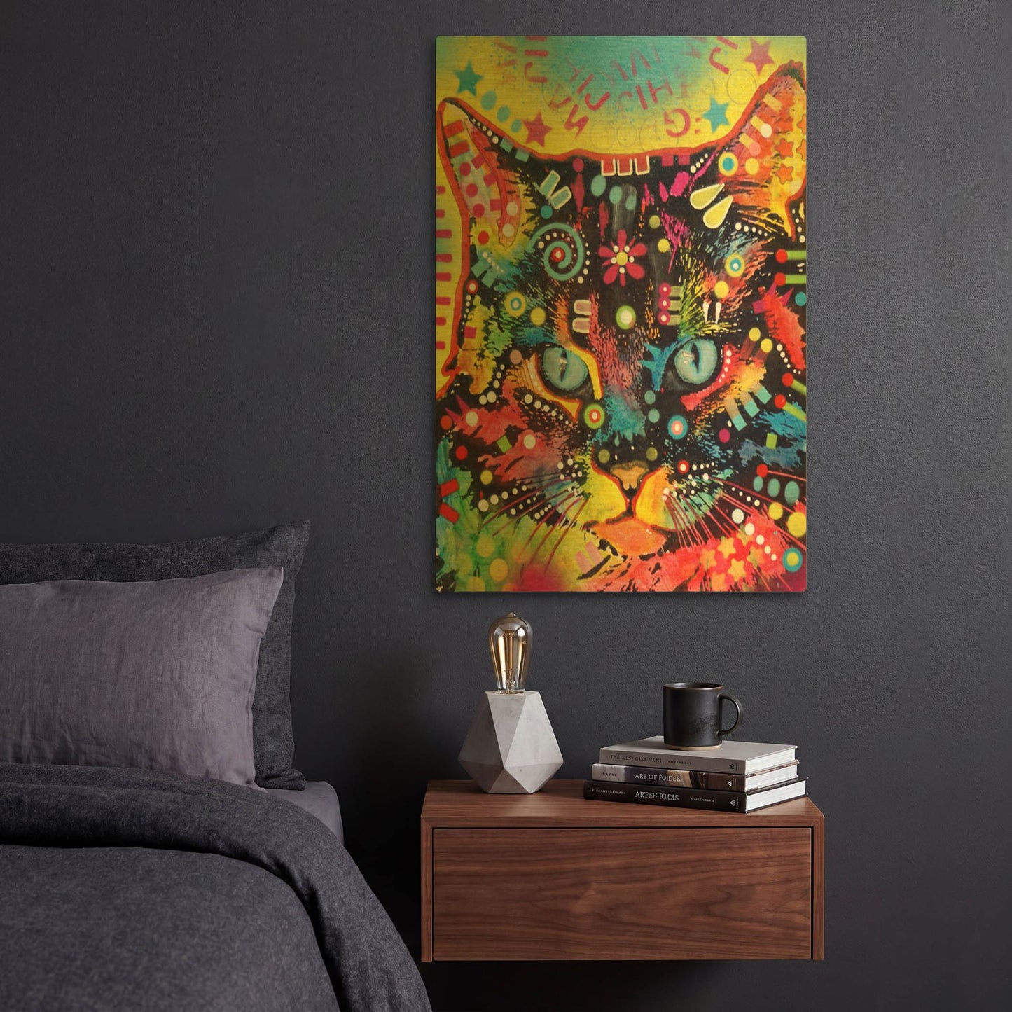 'Manx' By Dean Russo Gold Metal Wall Art