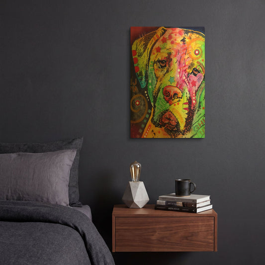 'Mastiff' By Dean Russo Gold Metal Wall Art