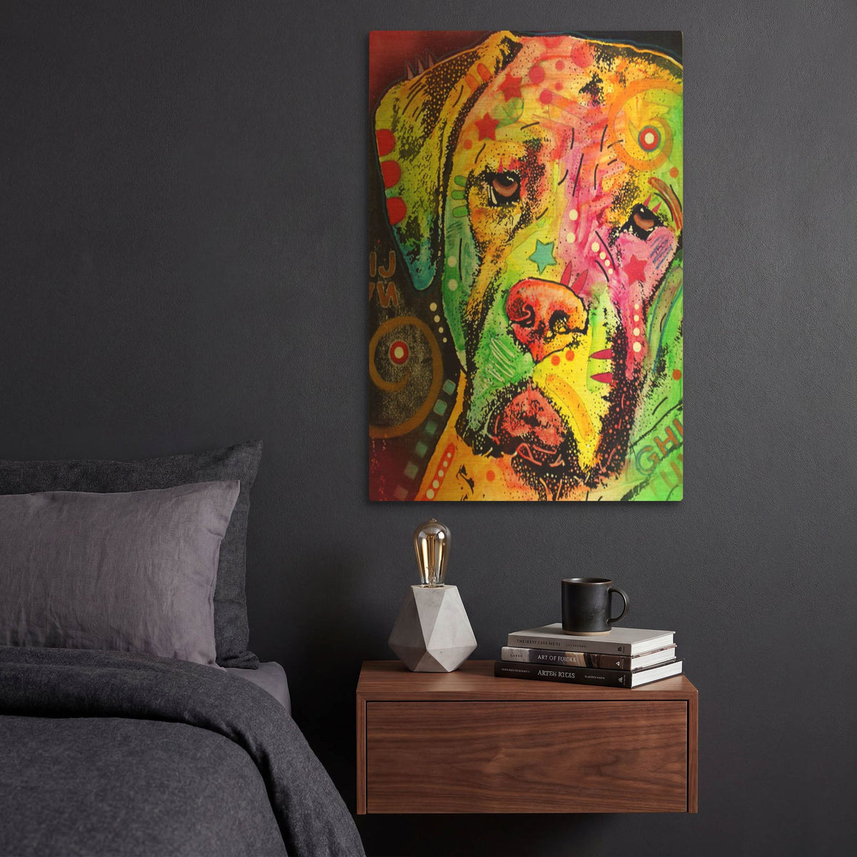 'Mastiff' By Dean Russo Gold Metal Wall Art