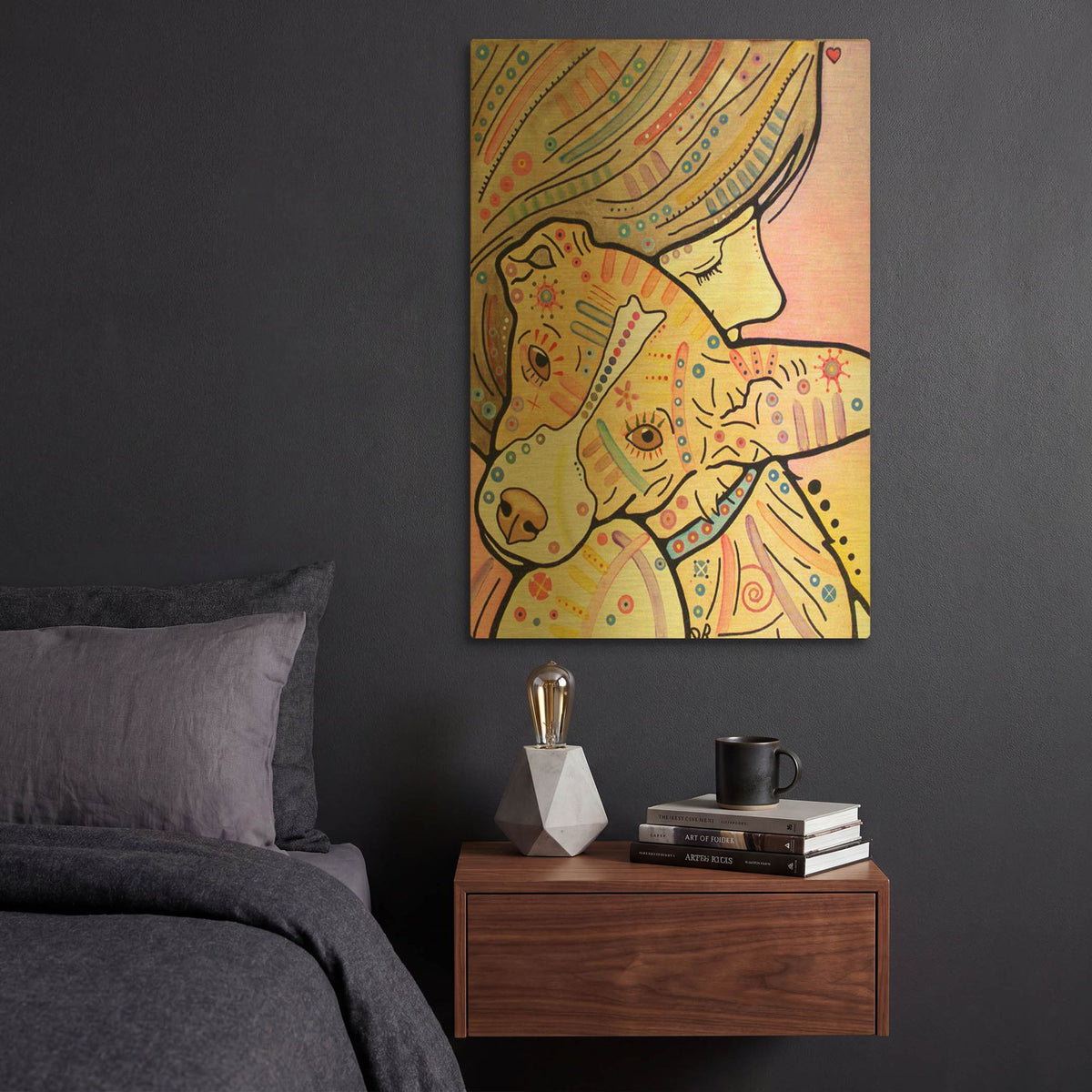 'Pixie' By Dean Russo Gold Metal Wall Art