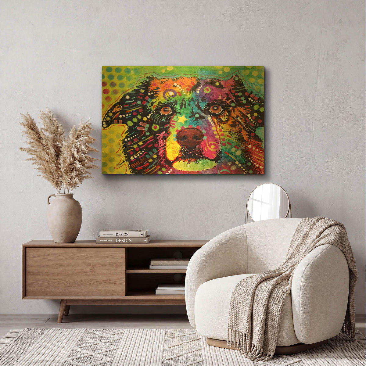 'Straight Aussie' By Dean Russo Gold Metal Wall Art