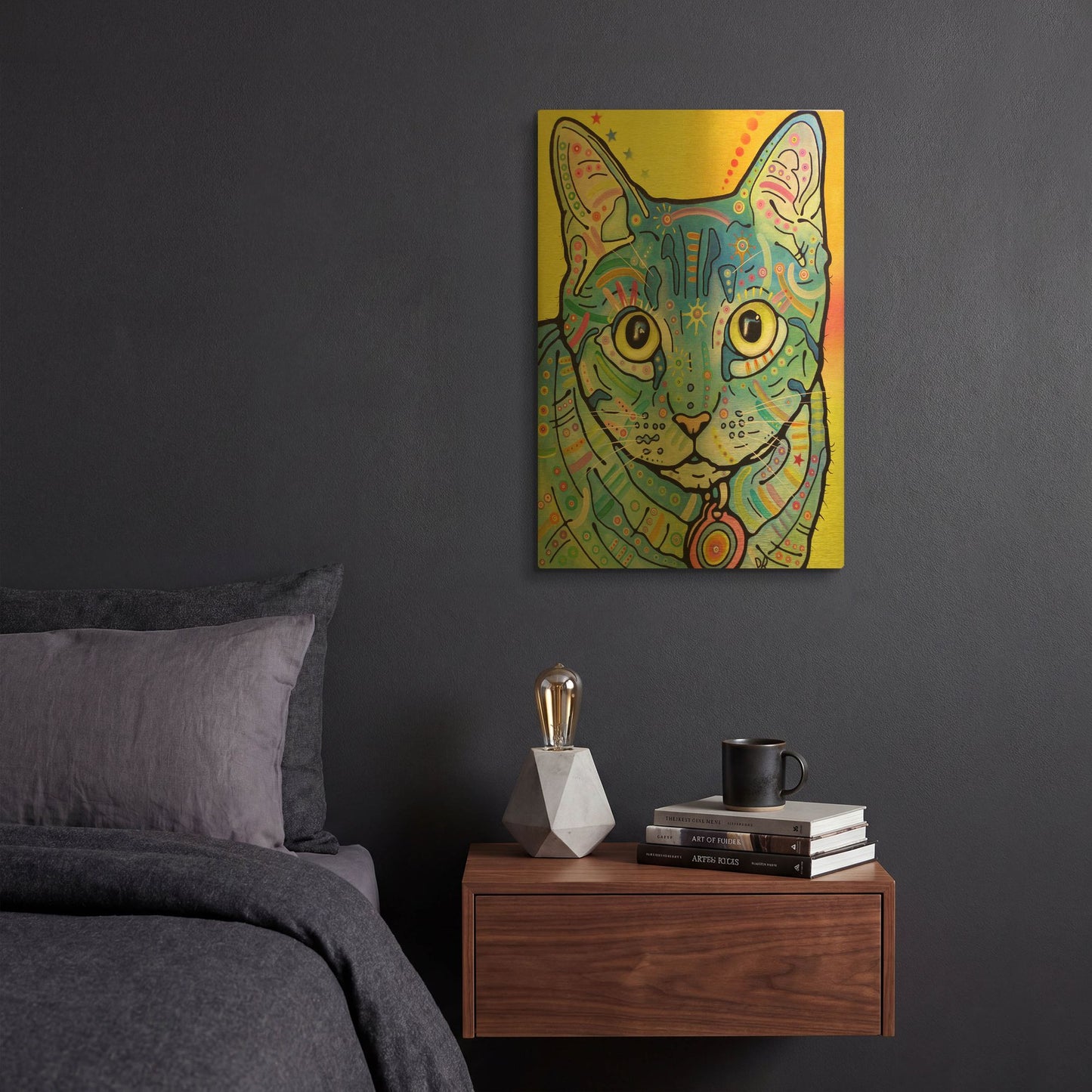 'Vintage Maya' By Dean Russo Gold Metal Wall Art