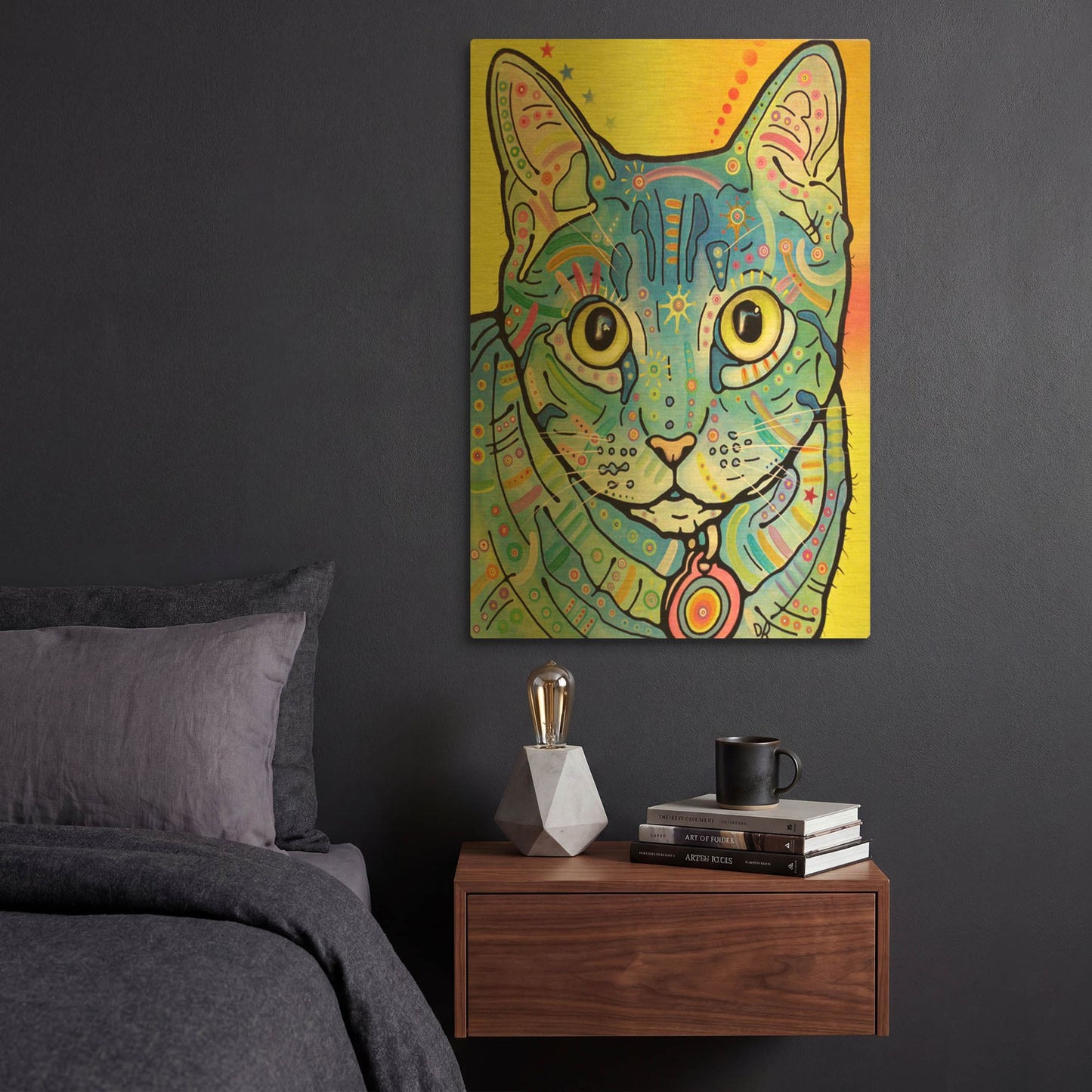 'Vintage Maya' By Dean Russo Gold Metal Wall Art