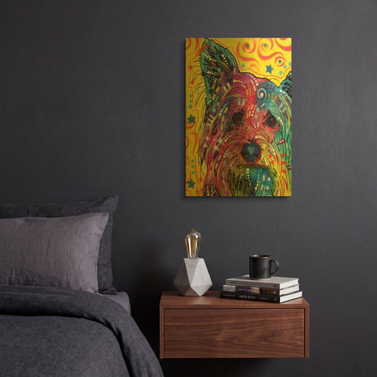 'York I' By Dean Russo Gold Metal Wall Art