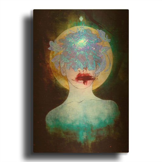 'Ghosts' By Mario Sanchez Nevado Gold Metal Wall Art