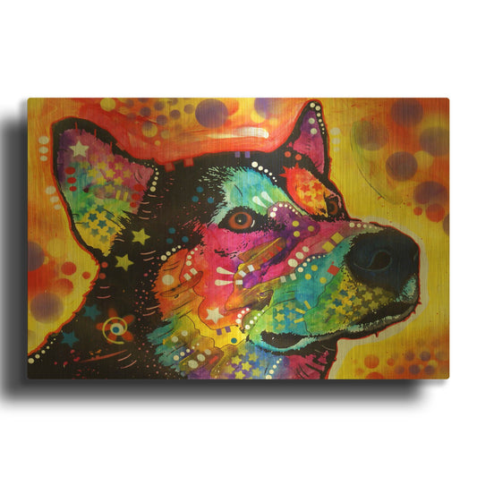 'Zeike' By Dean Russo Gold Metal Wall Art