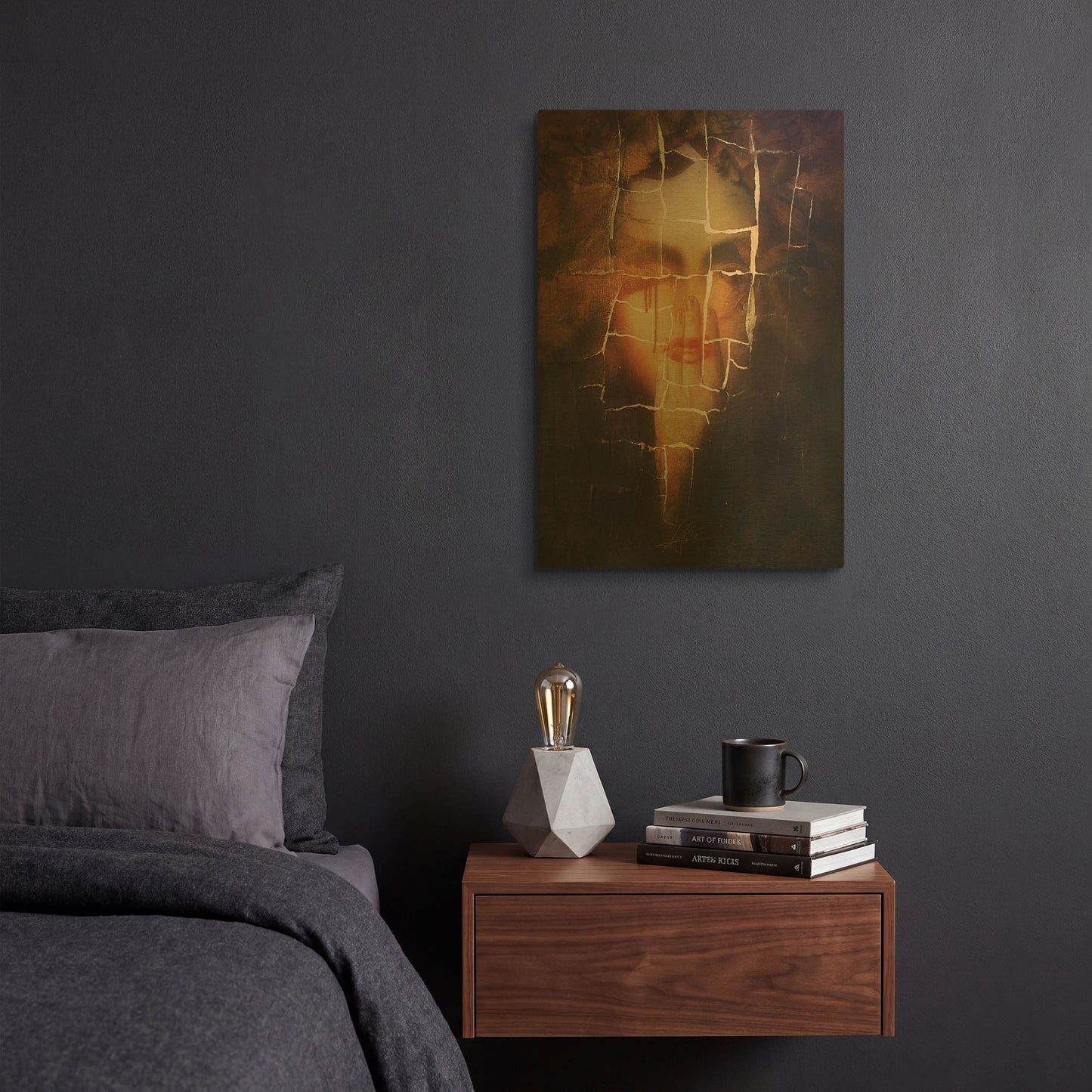 'leaves' By Mario Sanchez Nevado Gold Metal Wall Art