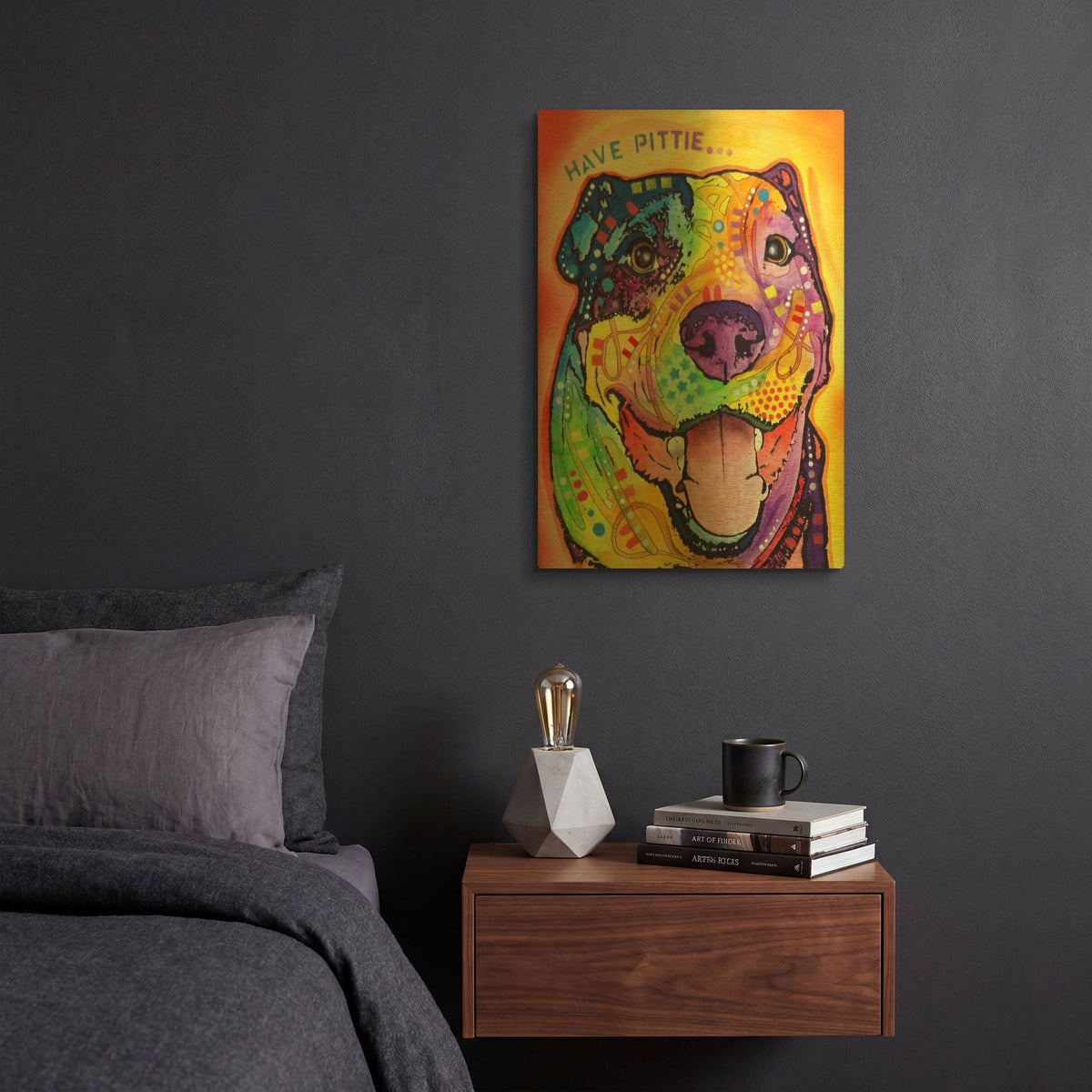 'Have Pittie' By Dean Russo Gold Metal Wall Art