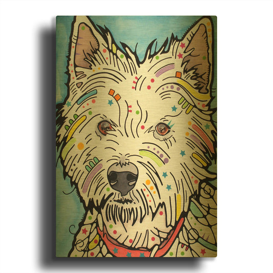 'Highland' By Dean Russo Gold Metal Wall Art