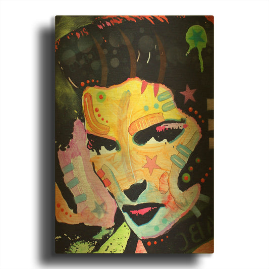 'Katherine Hepburn' By Dean Russo Gold Metal Wall Art