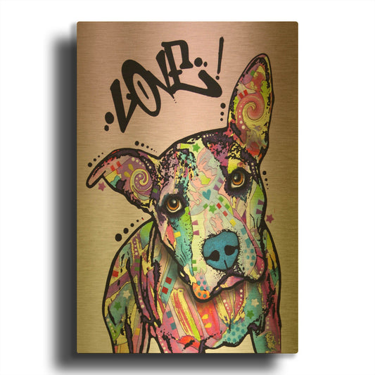 'Love!' By Dean Russo Gold Metal Wall Art
