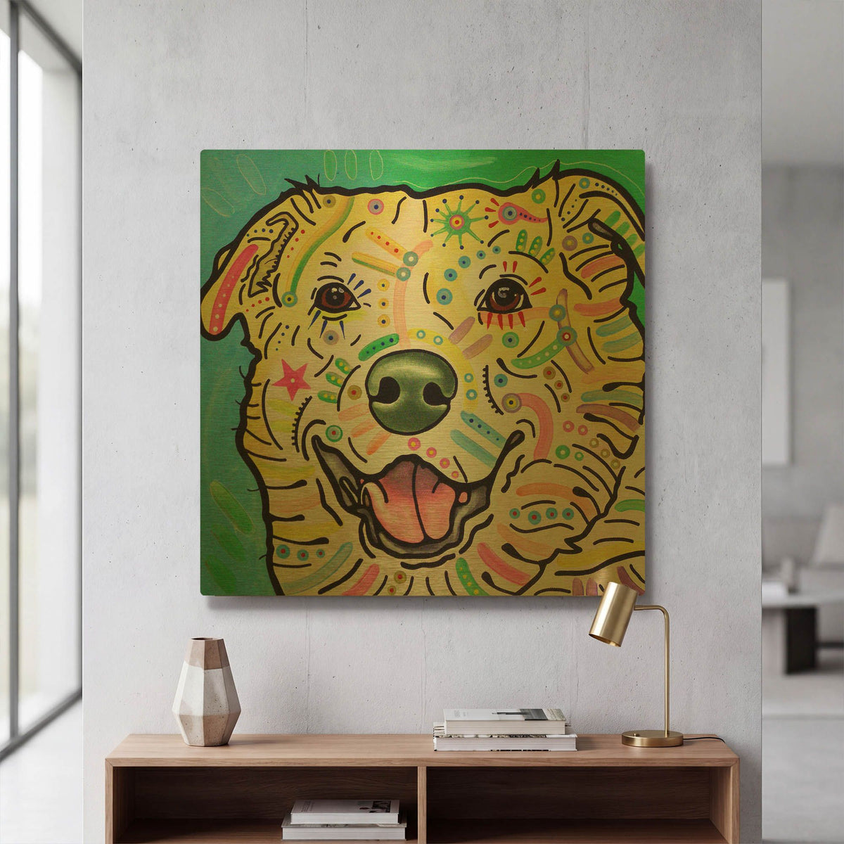 'Maude' By Dean Russo Gold Metal Wall Art